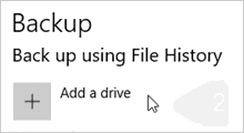 turn on File History