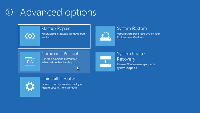 select Command Prompt