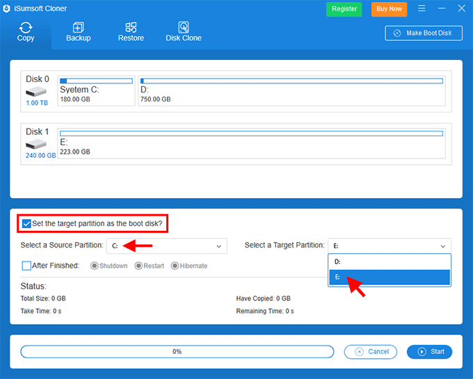 select os drive and ssd