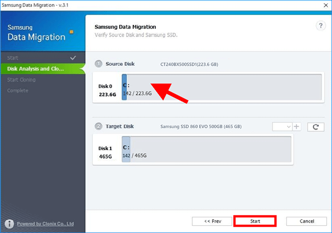 start migrating OS