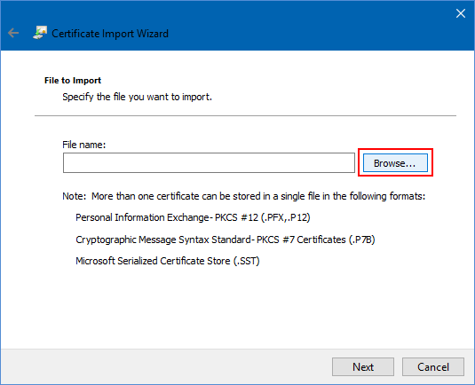 Restore encryption key