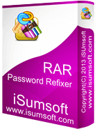 isumsoft rar password refixer not working