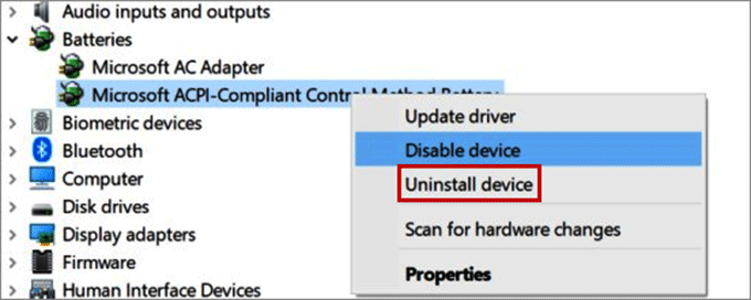 Uninstall device