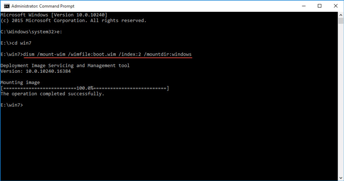 Mount boot vim to windows