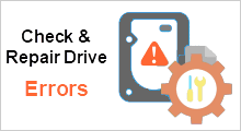 check and fix drive errors in Windows 10