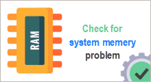 Check computer ram problems