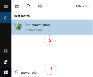 Chang power saving setting