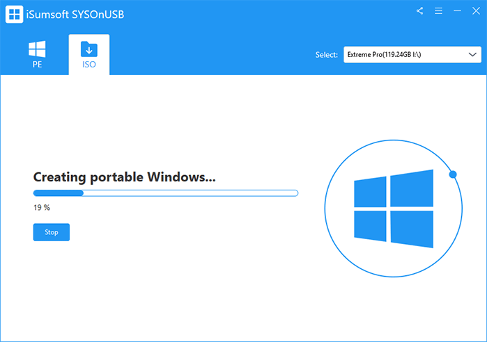 creating portable Windows 10 on USB