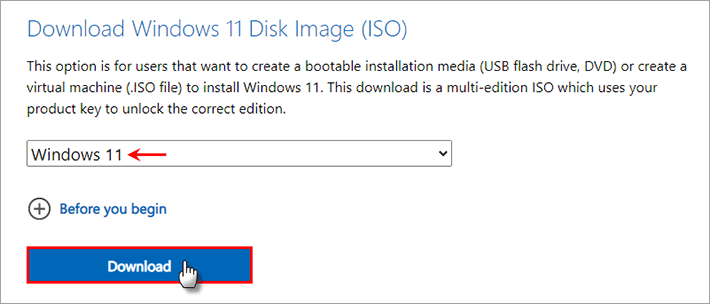 download Windows 11 ISO