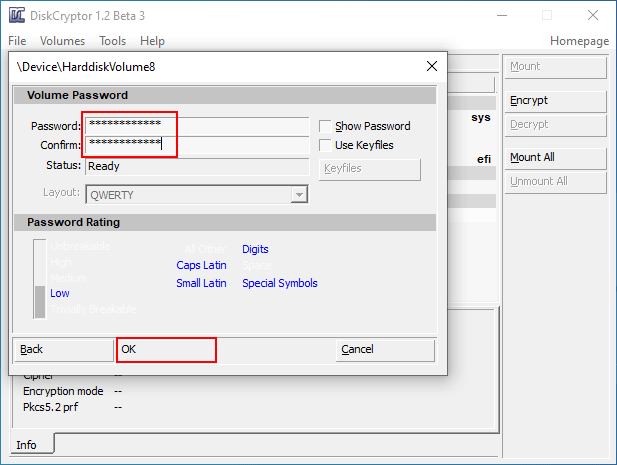 set password for USB drive