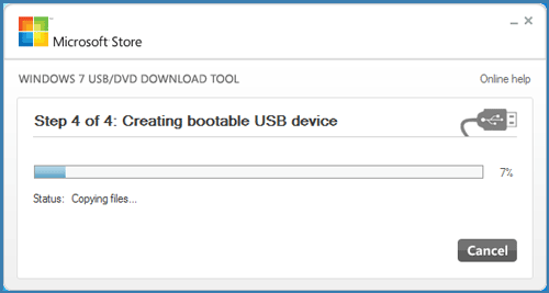 Creating bootable usb device