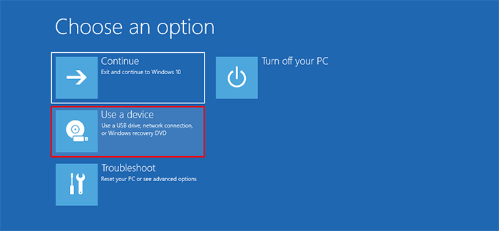 choose Use a Device