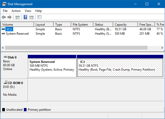 Open Disk Management