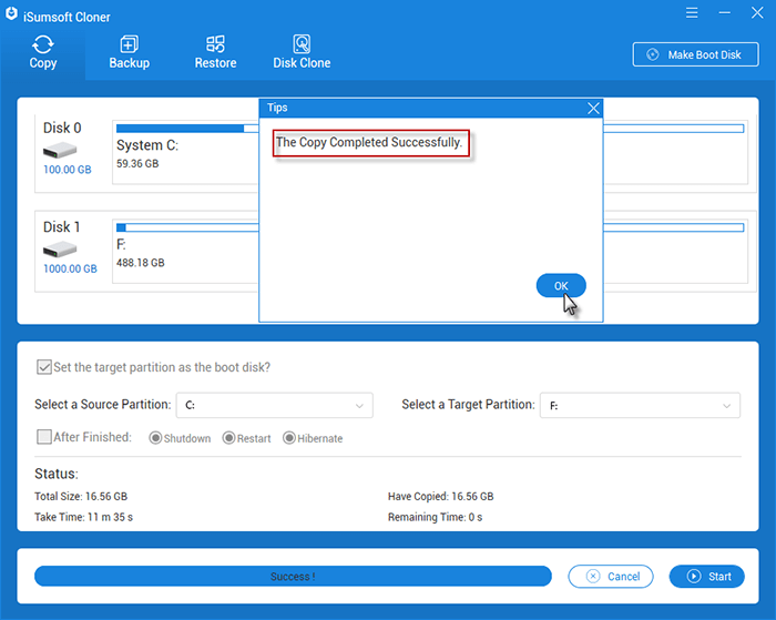 successfully clone Windows 11 to the new m.2 ssd without reinstalling