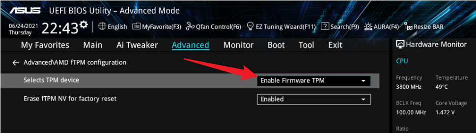 turn-on-tpm-2.0-amd-on-asus-motherboard