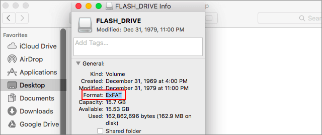 best format for mac and pc flash drive for itunes 12.7