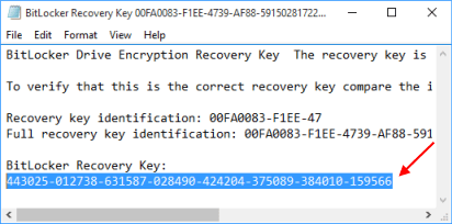 bitlocker recovery key generator