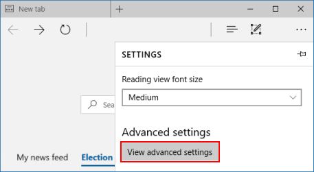 View Advanced Settings