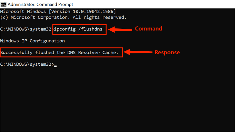 flush dns cache on windows