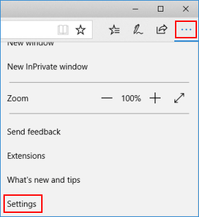 Microsoft Edge Settings