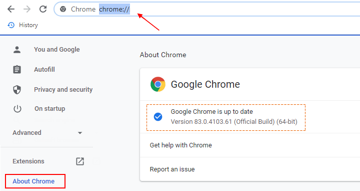 Update Chrome