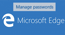 modify saved password in microsoft edge