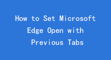 set microsoft edge continue where i left off