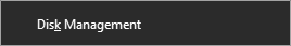 Open Disk Management