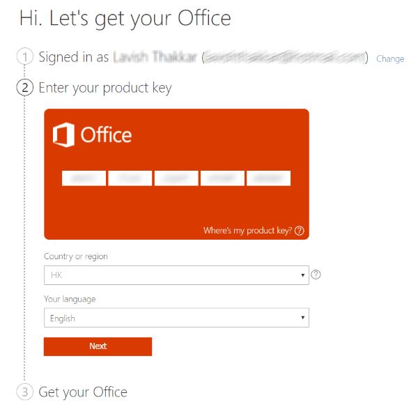 where can i find microsoft office 2016 license key