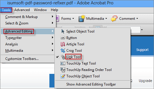 how to delete text in adobe acrobat pro 9