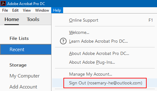 adobe acrobat sign in required