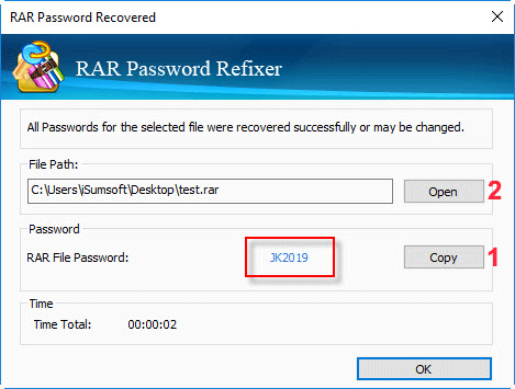 unlock rar password