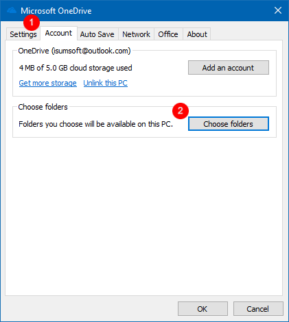 windows 10 sync folders