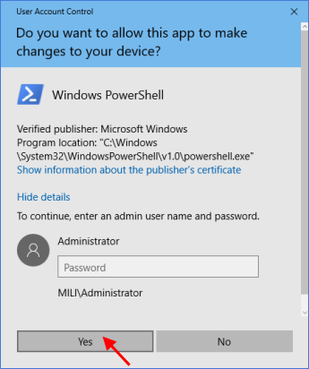 windows 10 always allow program to make changes