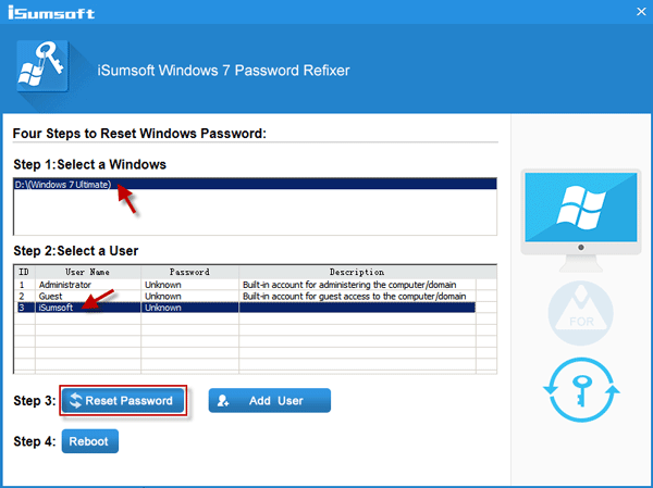 windows 7 embedded master password reset disk