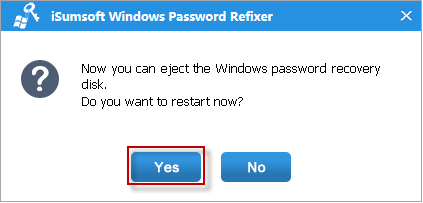 Exit iSumsoft bootable USB drive