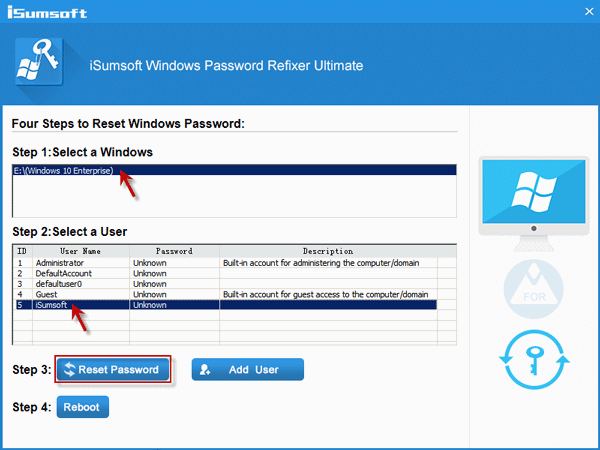 Reset Windows 10 Password on Surface Pro 3