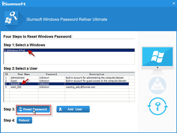 Change Windows 8 password