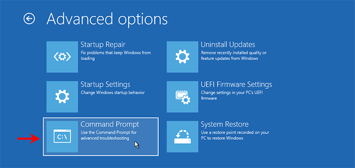 choose Command Prompt