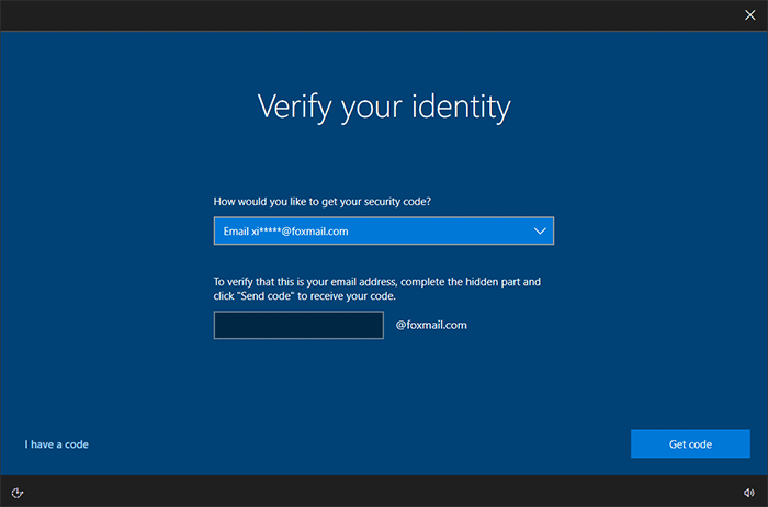 verify your account