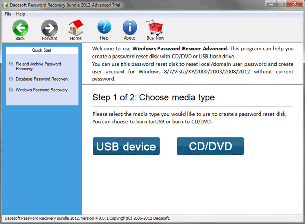 Create password retrieval bootable disk