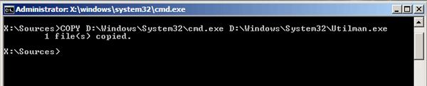 Copy cmd.exe