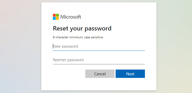 reset your password