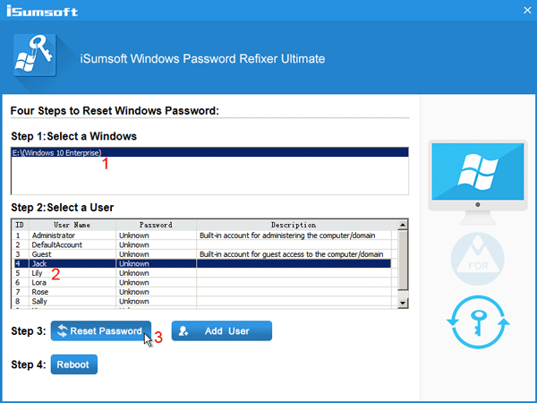 reset Windows 10 password