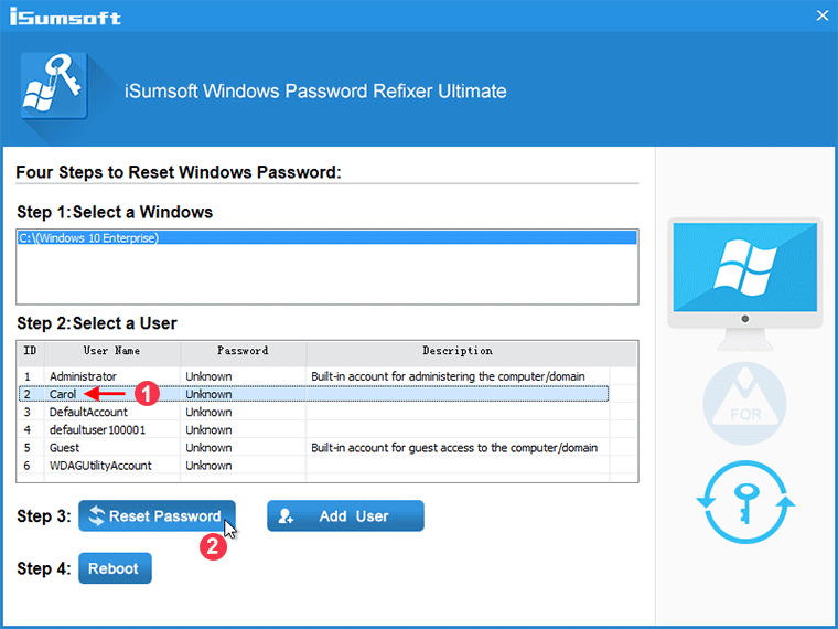 remove login password