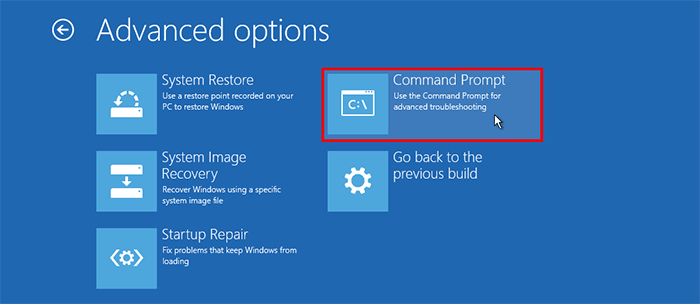 choose Command Prompt