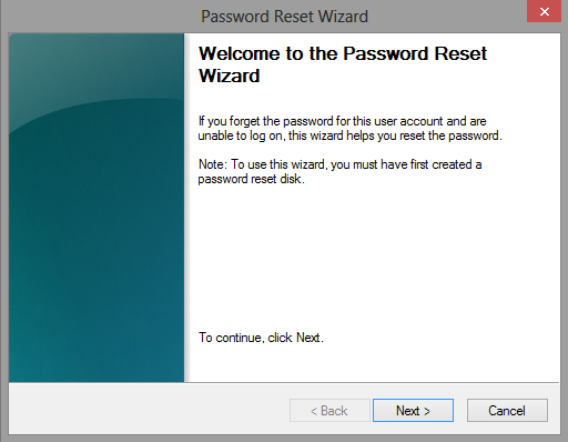 Password Reset Wizard