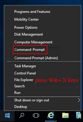 Open Command Prompt