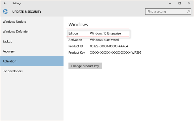 activate Windows 10 Enterprise