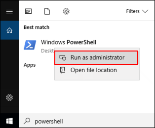 Open windows powershell